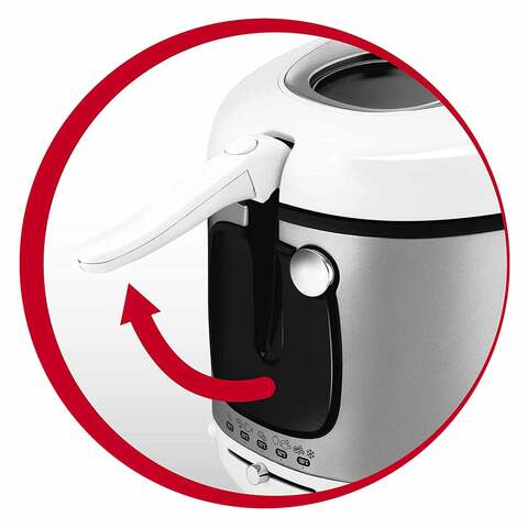 2100 Watts, 3 Litre Moulinex AM480027 Mega Deep Fryer, White - BrandCart Kenya