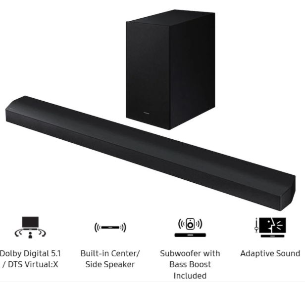 Samsung 400W 5.1 Channel Sound Bar HW-B750F/KE with Wireless Subwoofer | BrandCart Kenya