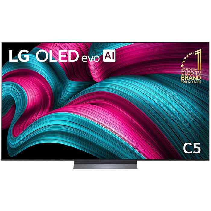 LG 77 inches LG OLED evo AI C5 4K Smart TV with AI Magic Remote Dolby webOS25 OLED77C56LA