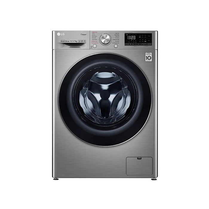 LG RV1329CD7P Front Load Commercial Dryer 10KG Silver Stackable - BrandCart Kenya