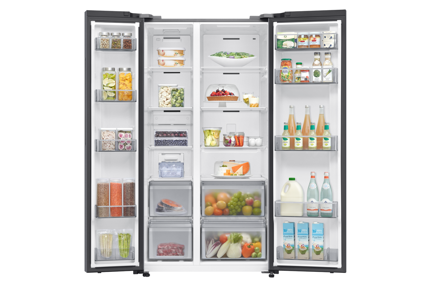 Samsung 655Ltrs Side by Side Refrigerator RS70F65Q3TUT