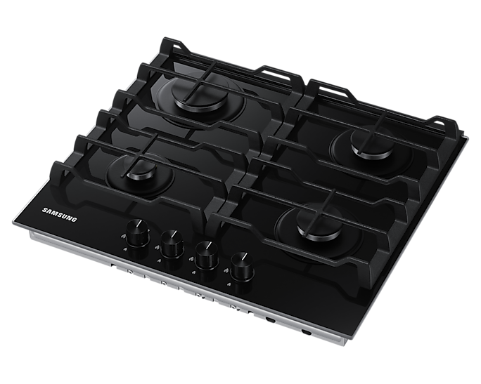 Gas Hob Cooktop with 4 Burners and Powerful Heat, Black - BrandCart Kenya