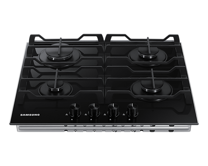 Gas Hob Cooktop with 4 Burners and Powerful Heat, Black - BrandCart Kenya