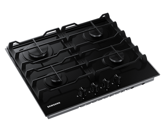 Gas Hob Cooktop with 4 Burners and Powerful Heat, Black - BrandCart Kenya