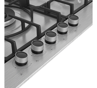 Beko HIMW 95225 SXEL 5 Gas Built In Hob - 90CM, Stainless Steel - BrandCart Kenya