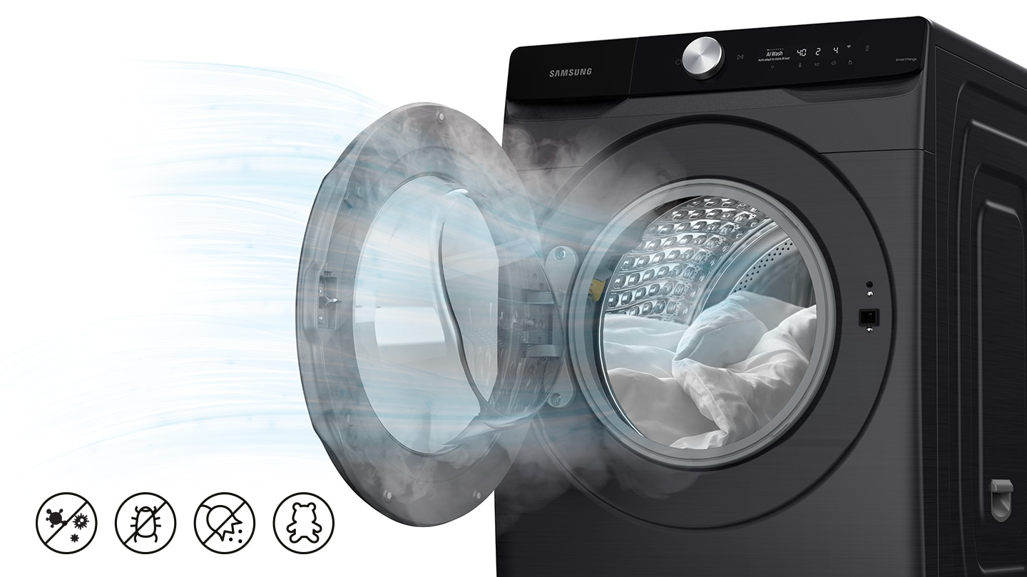Samsung 17/10KG Front Load Washer Dryer Combo Black Cavier WD17T6300GP/SP - BrandCart Kenya