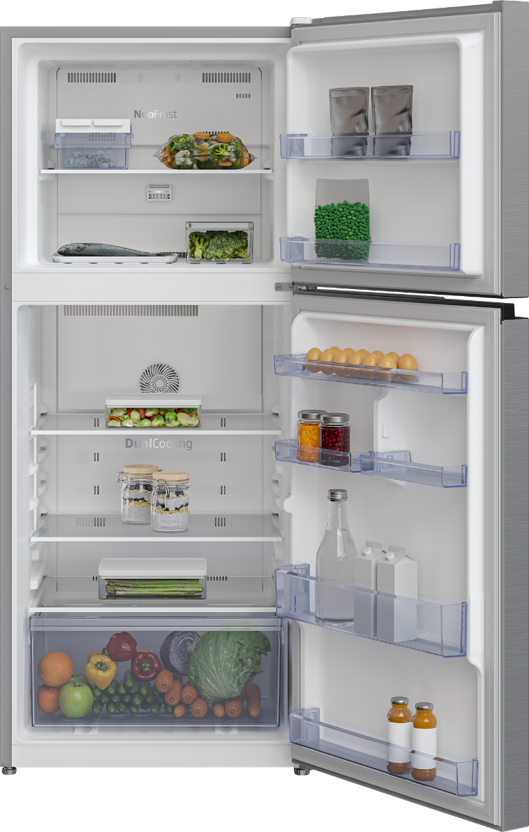 Beko RDNT251I50S Top Mount Freezer, 251L - Silver - BrandCart Kenya