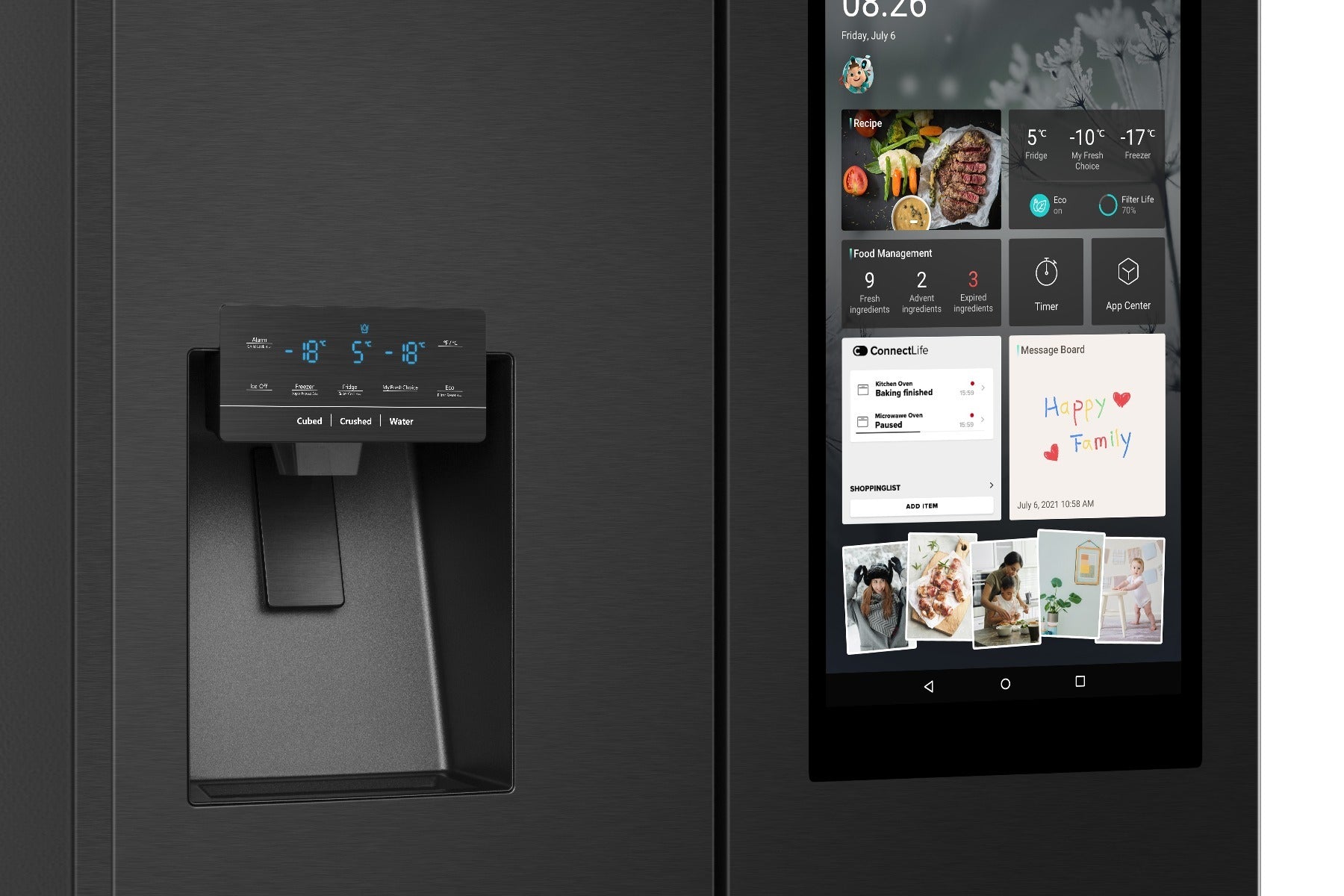 Hisense RC-68WC4SB 536L 4 Door No Frost Smart Refrigerator + Ice and Water Dispenser - BrandCart Kenya