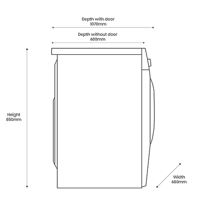 SAMSUNG 11KG FRONT LOAD WASHER DRYER: WD11DG5B15BBEU - BrandCart Kenya