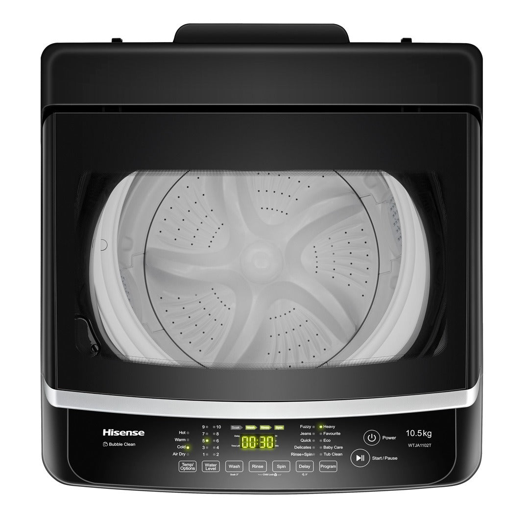 Hisense WTJA1102T 10.5kg Top Load Washing Machine - BrandCart Kenya